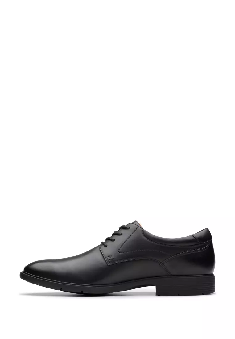 Buy Clarks Mens Eldredge Plain Formal Shoes - Black Leather 2026 Online ...