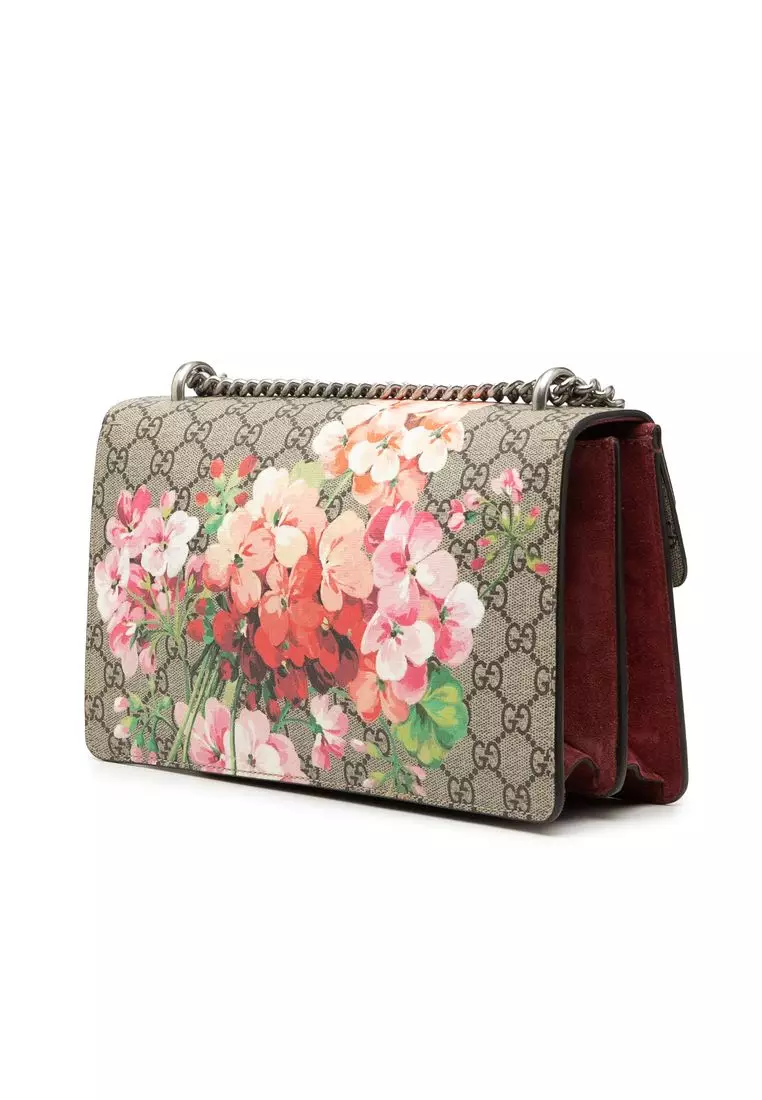 Pre-Loved Gucci Medium Gg Supreme Blooms Dionysus Shoulder Bag