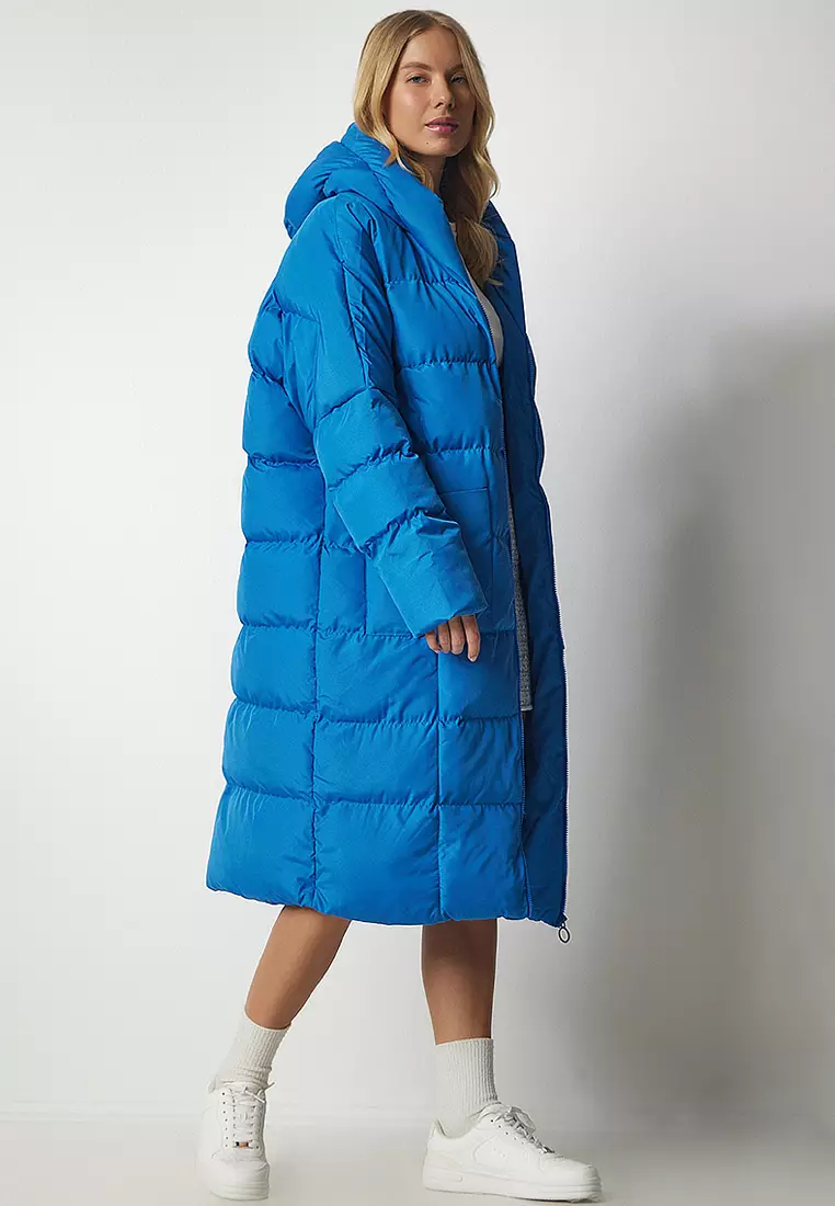 Oversized Puffer Coat With Hoodie