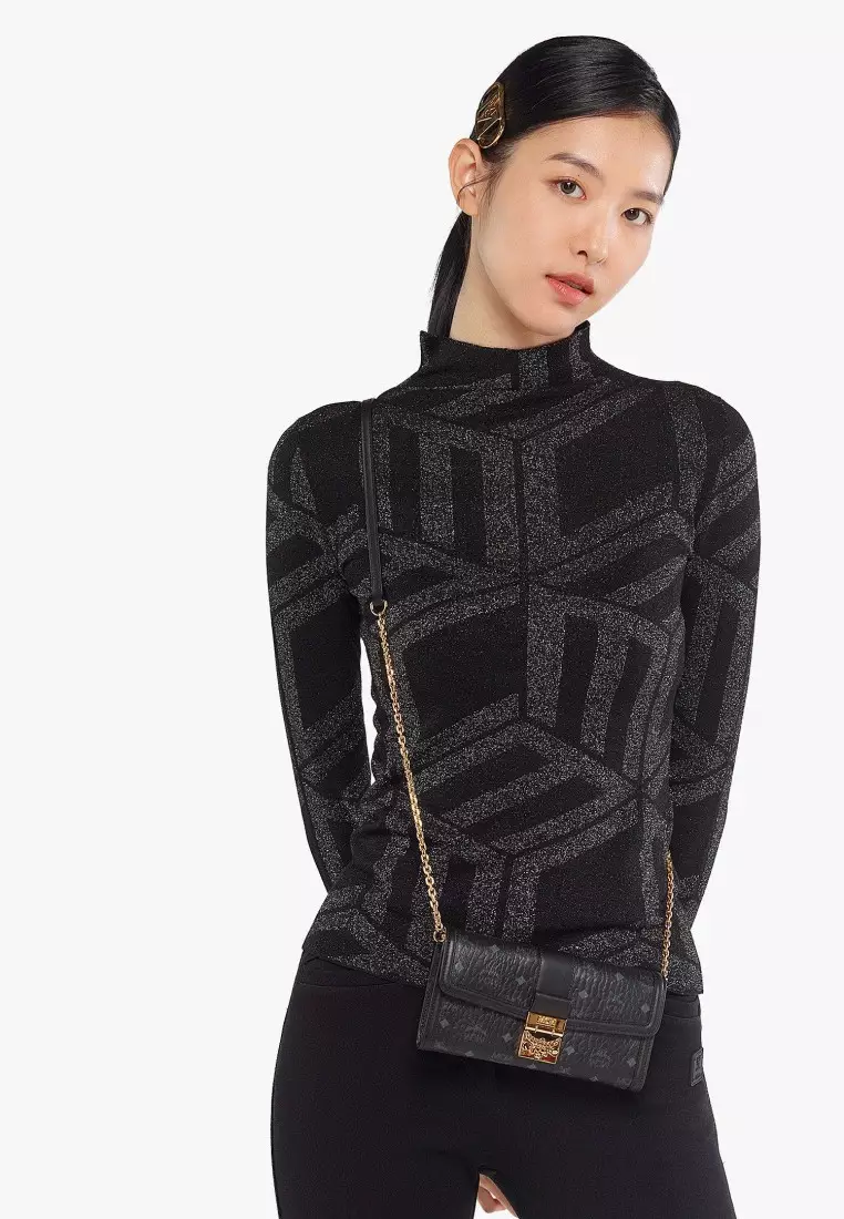 Tracy Chain Wallet in Visetos