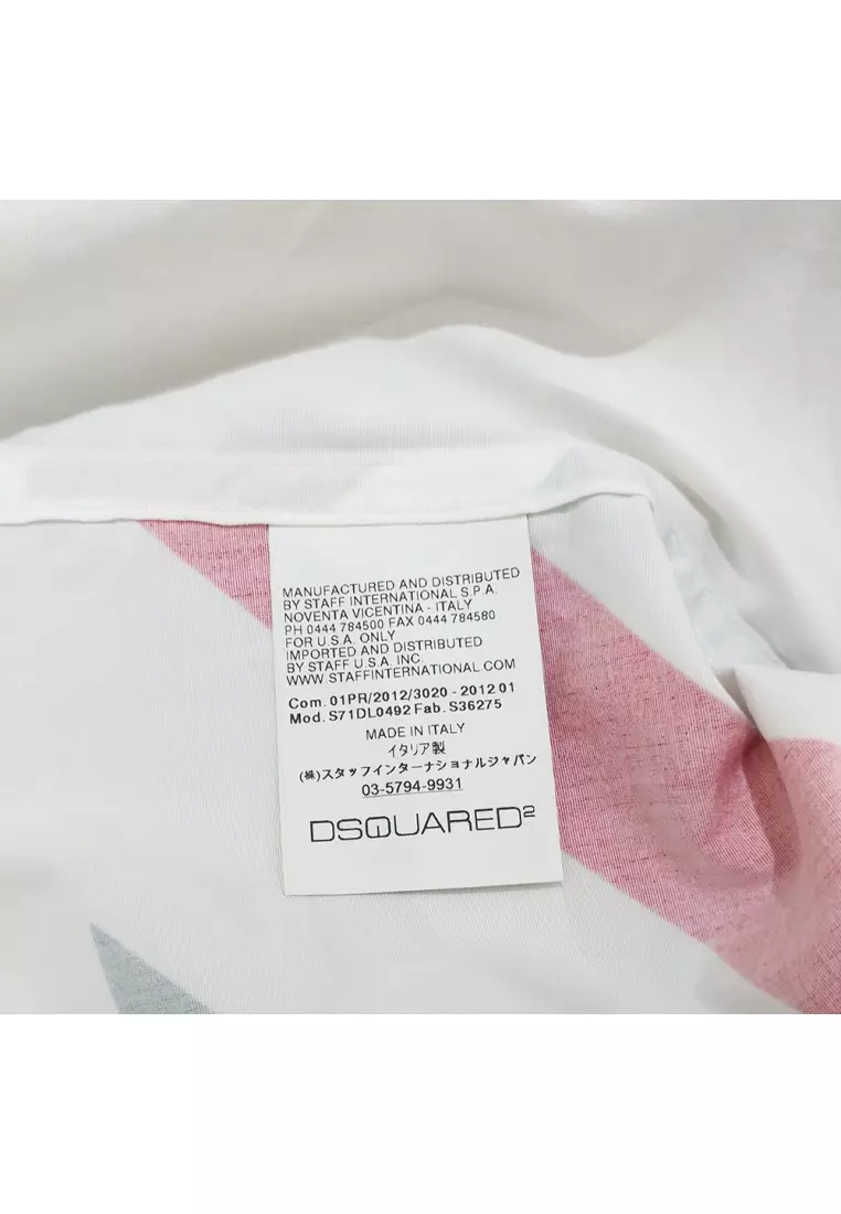 二手 Dsquared2 男士多色圖案印花羈扣襯衫 - O1-S71DL0492-S36275-010-46