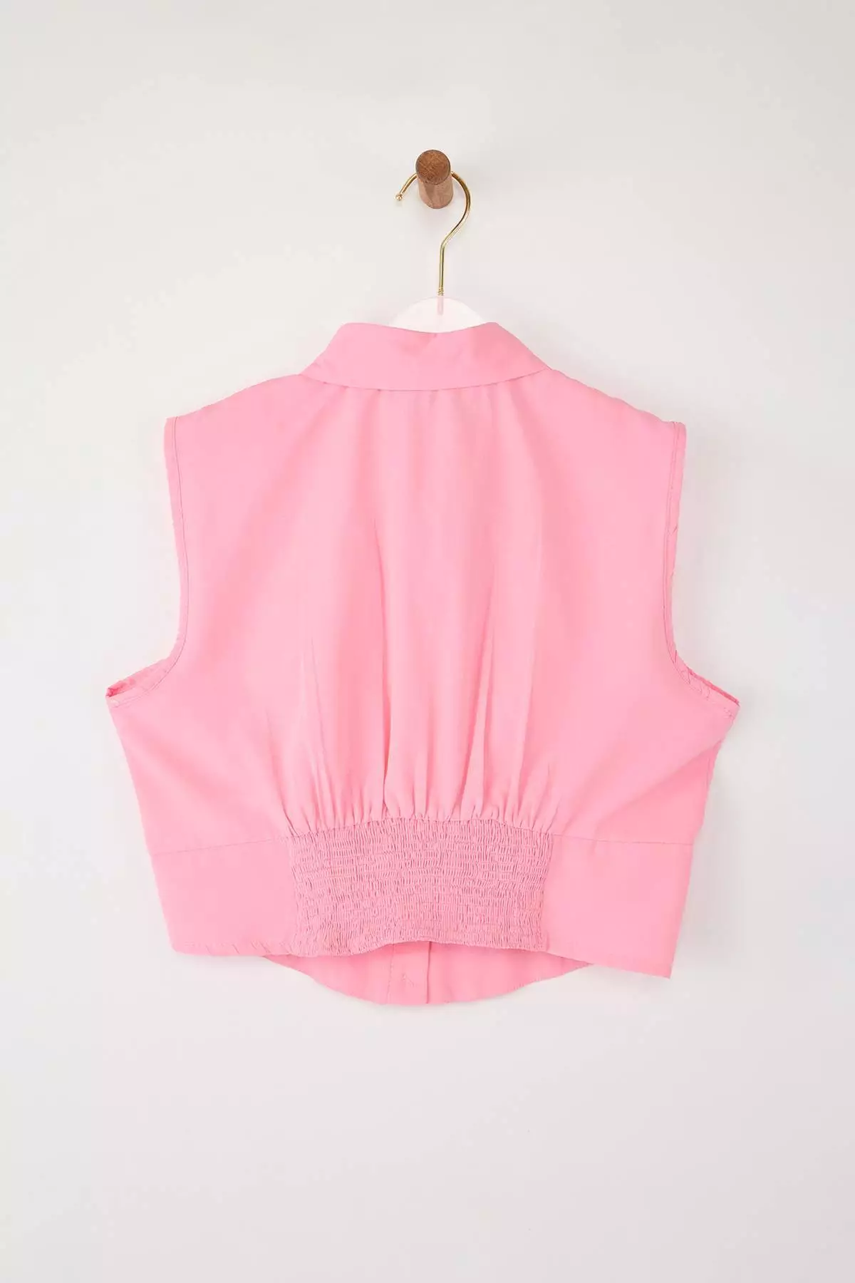 Pink Sleeveless Shirt