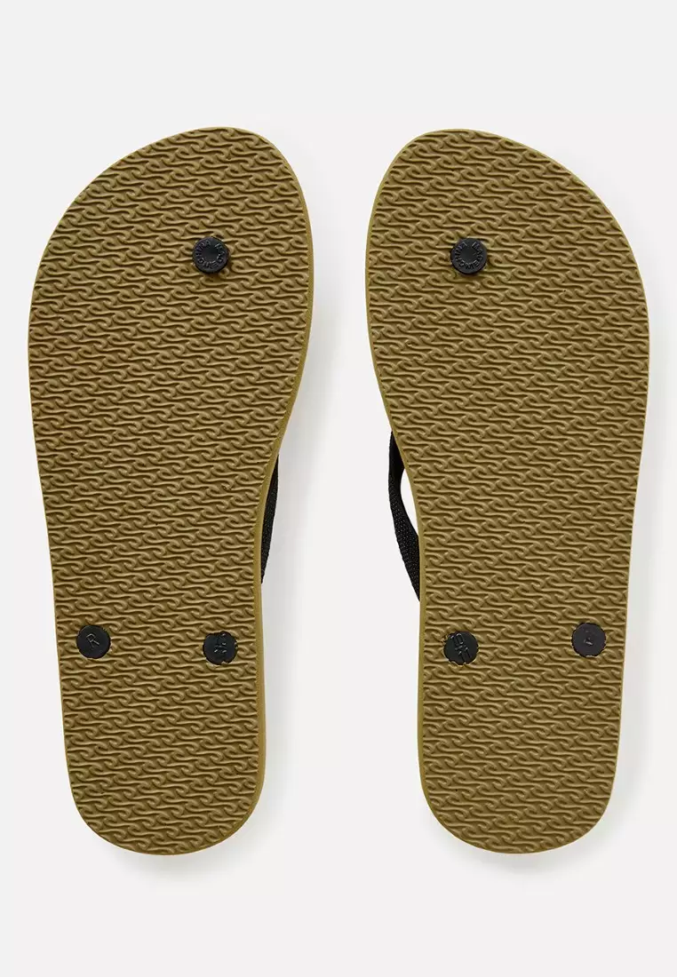 男士品牌標誌綻放露趾 1AOMOT-OLIVE