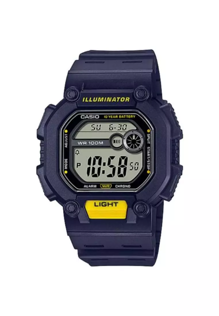 Casio blue illuminator on sale watch