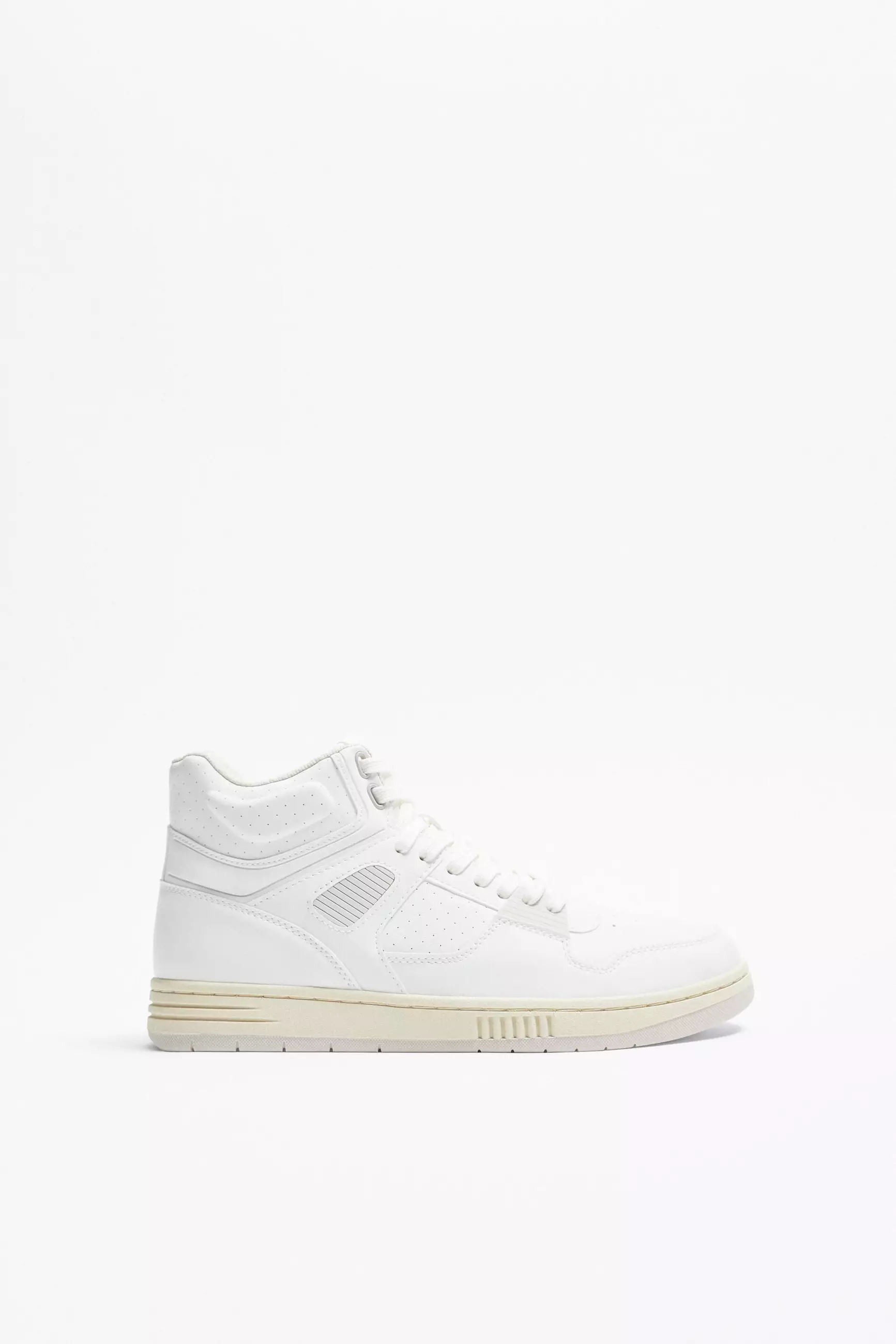 Fabric high top sneakers zara best sale