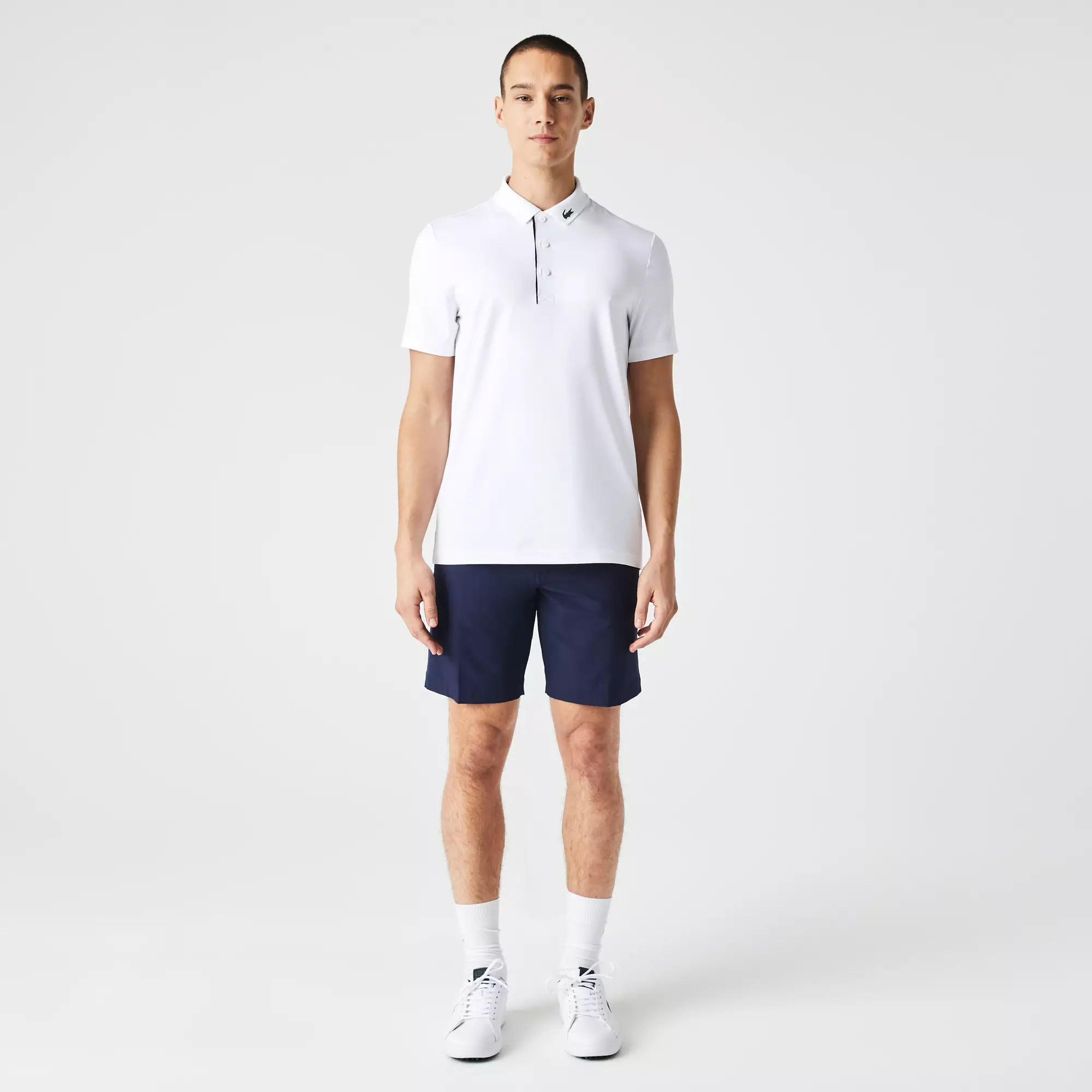 Jual Lacoste Men's Lacoste SPORT Jersey Golf Polo - White Original 2024 ...