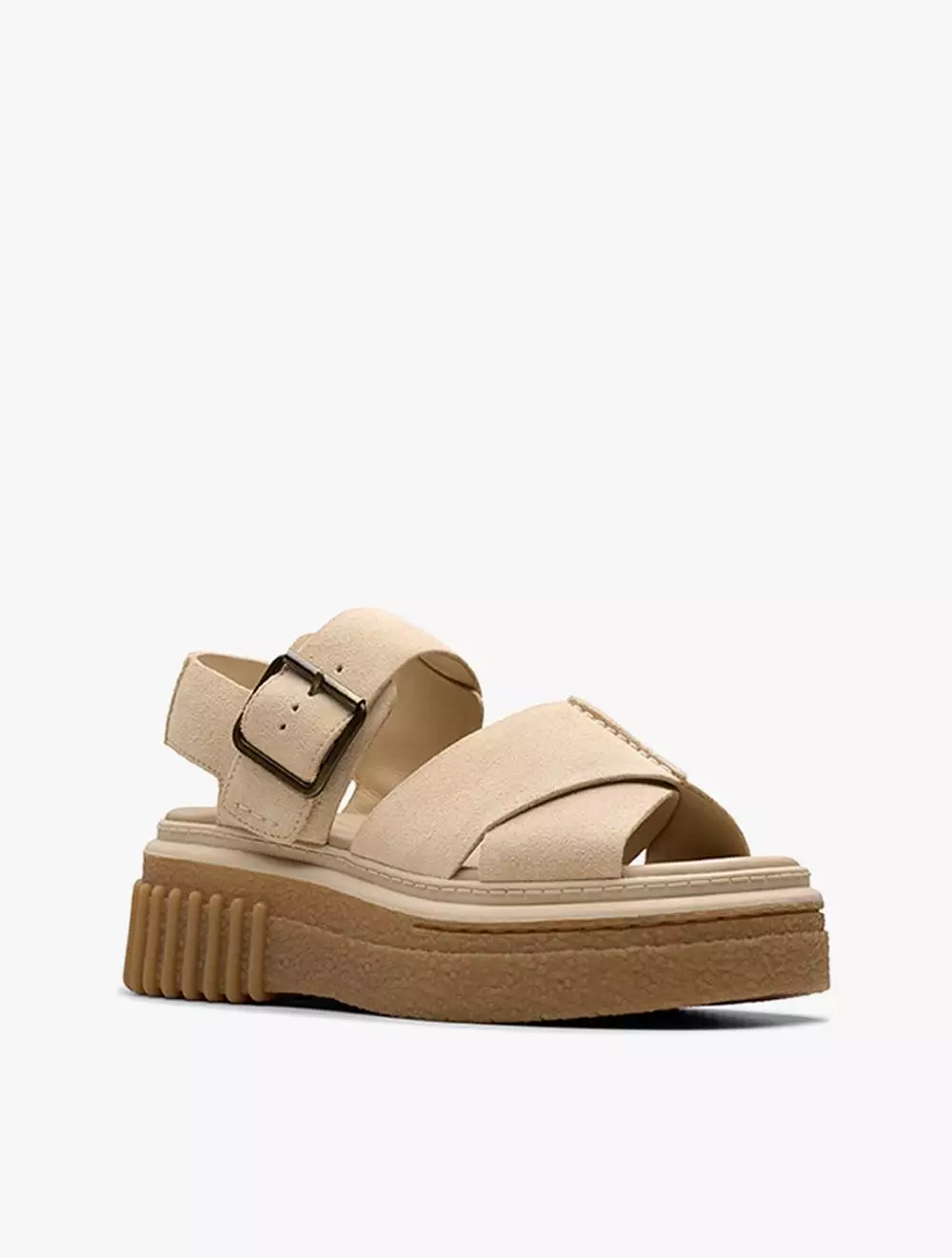 Clarks Evamar Wish Ecru Suede