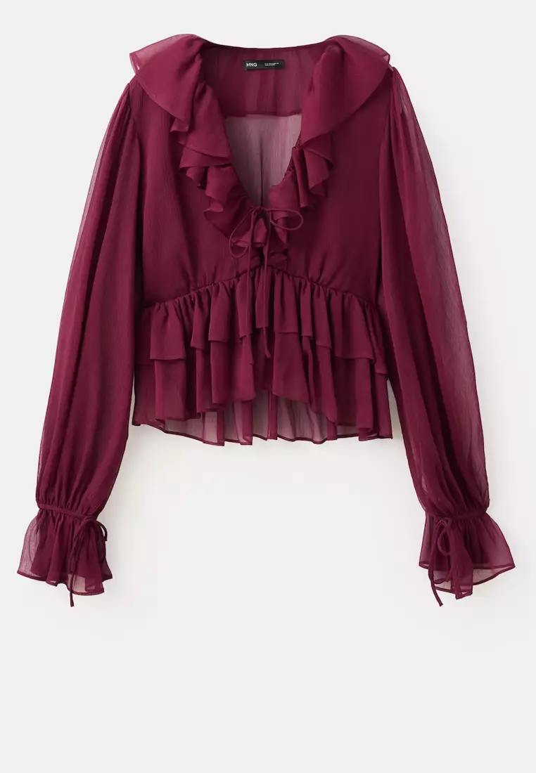 Fluid Ruffled Blouse