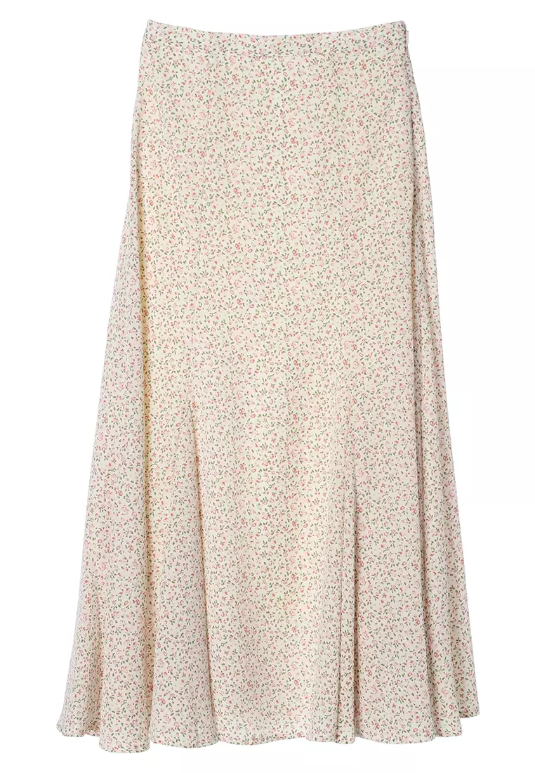 Earth Music & Ecology - Makoto Pattern Flared Skirt