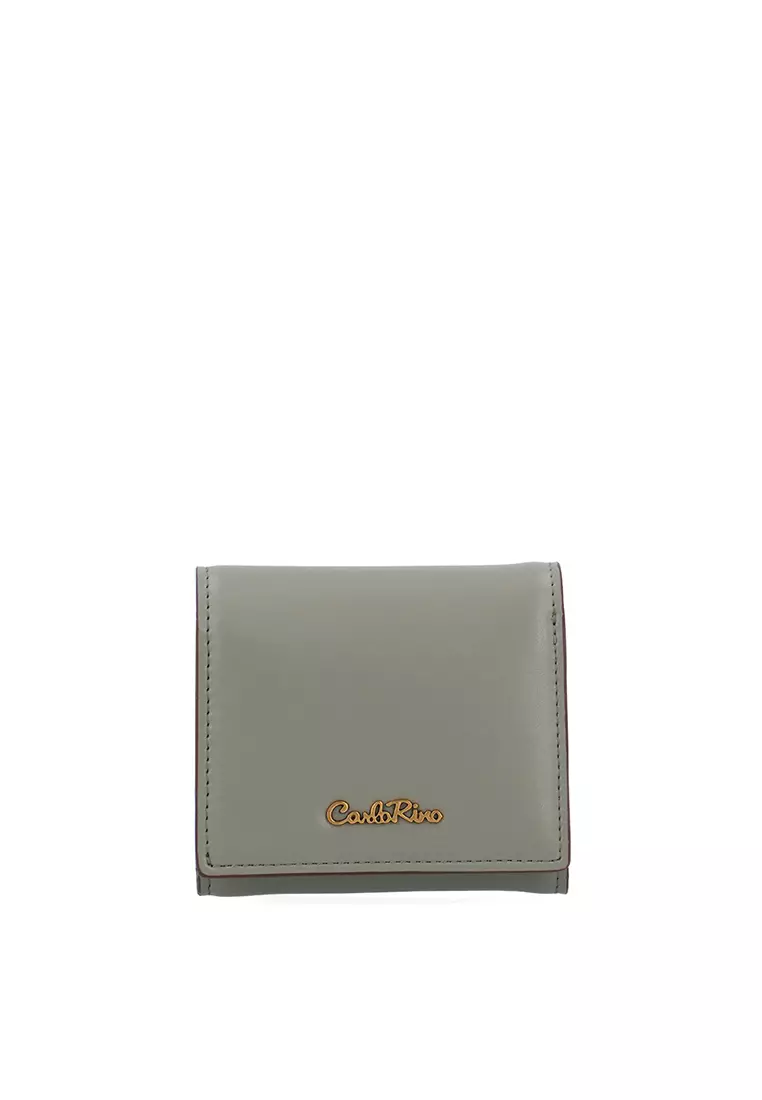 Buy Carlo Rino CR Mini Essential 3-Fold Wallet - Medium Green Online ...