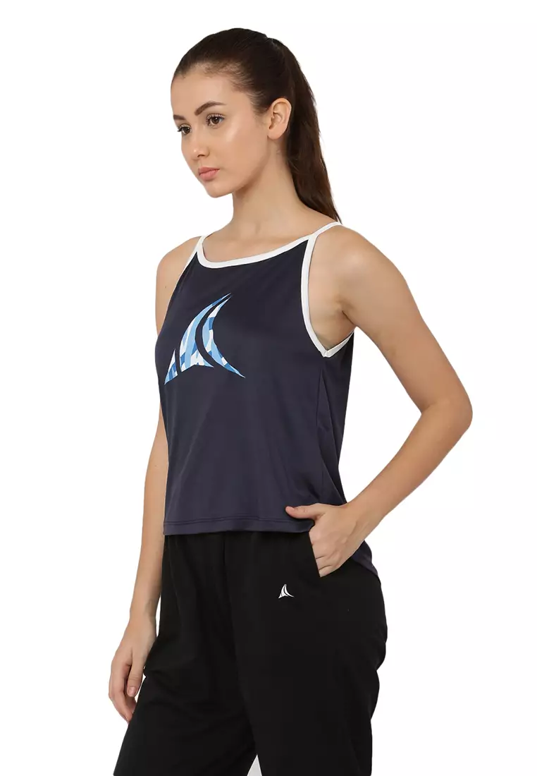 Women's Training/Running Blue Sleeveless Top