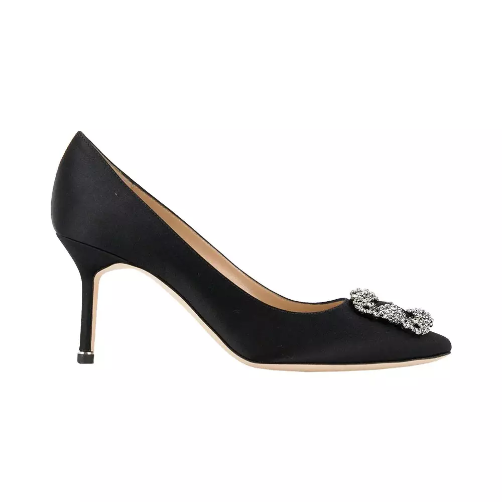 Jual Manolo Blahnik Manolo Blahnik Hangisi 70 Satin Pumps With CLC ...