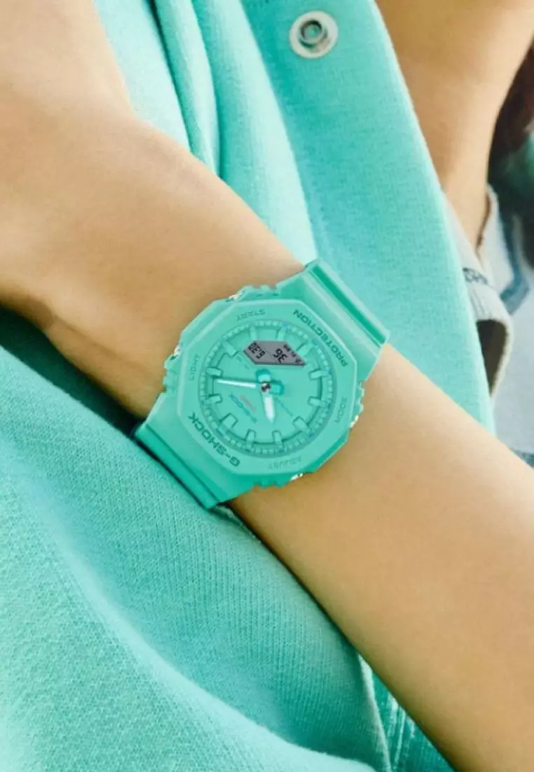 Casio G-Shock Green Resin Strap Women Watch GMA-P2100-2ADR-P