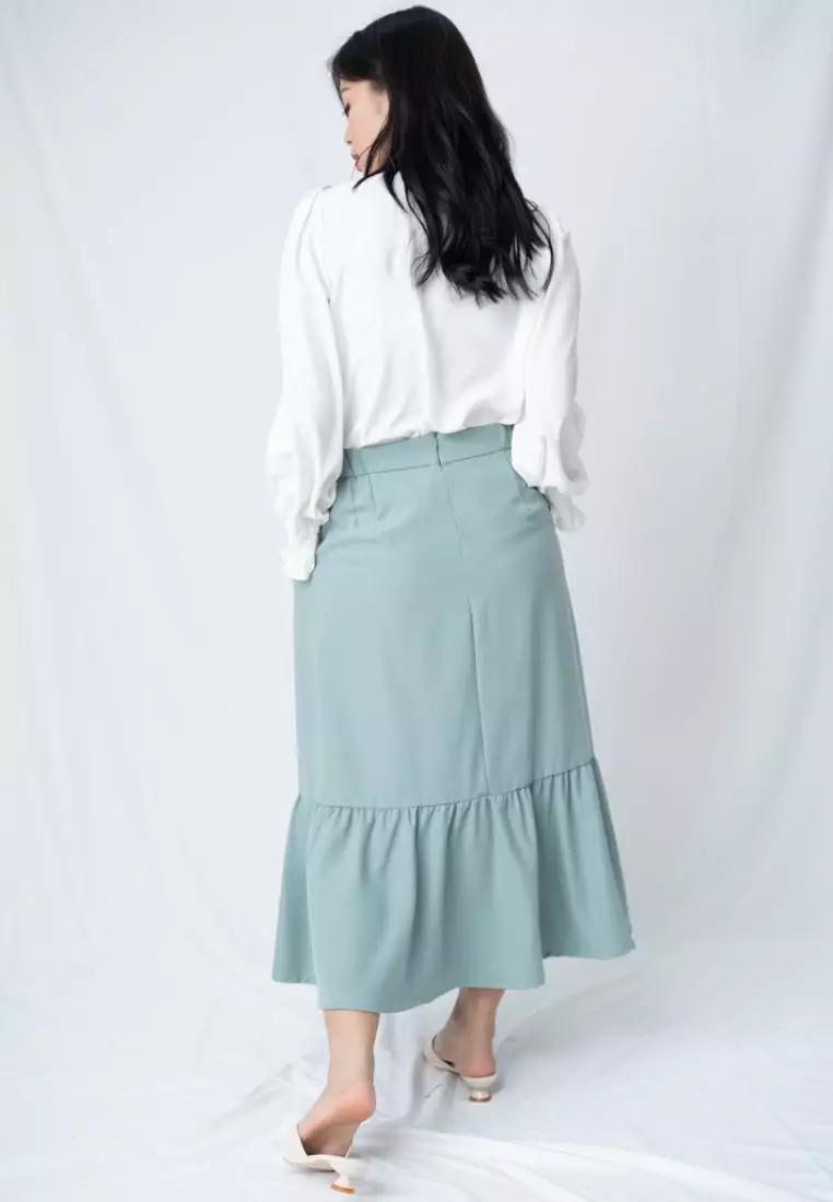 Green skirt outfit jojo clearance