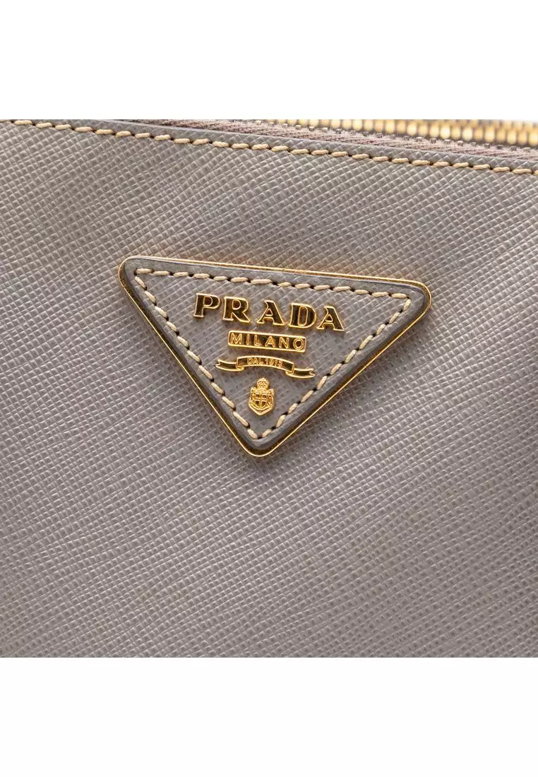 Pre-Loved Prada Large Saffiano Lux Galleria Double Zip Tote