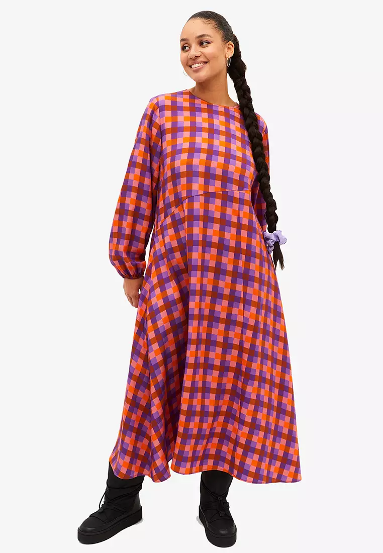Buy Monki Long Sleeved Flowy Dress Online | ZALORA Malaysia