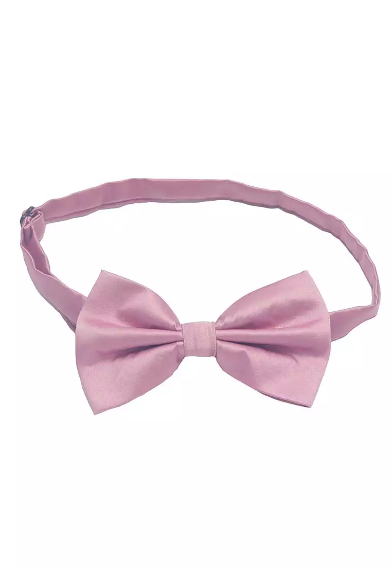 Houseofcuff Dasi Kupu Bowtie Pocket Square Saputangan Dusty Pink A17