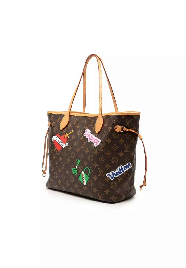Pre-Loved Louis Vuitton Monogram Patches Neverfull Mm