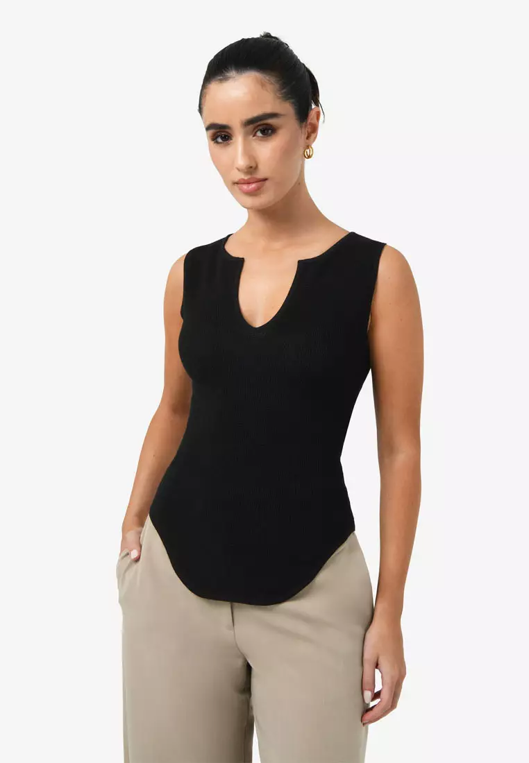 Noemi Split Neck Tank