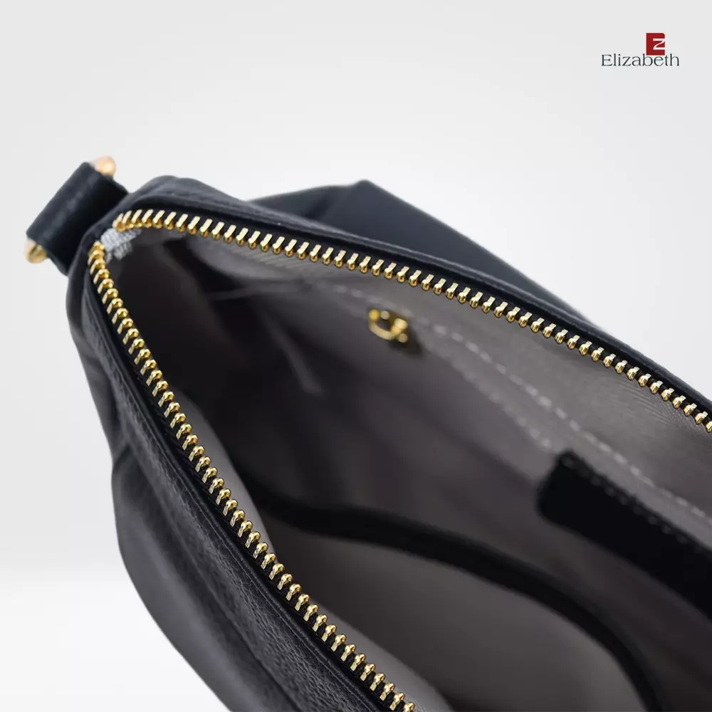 Tas Elizabeth Genuine Leather Sling Bag 0720-0484 Black