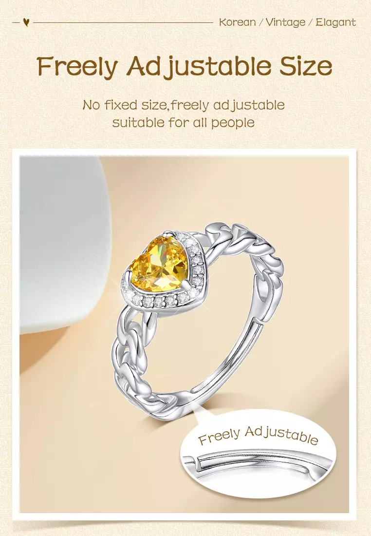 Cincin Wanita Korea Elegan Perhiasan Free Size Cincin Cewek Berlian Rings