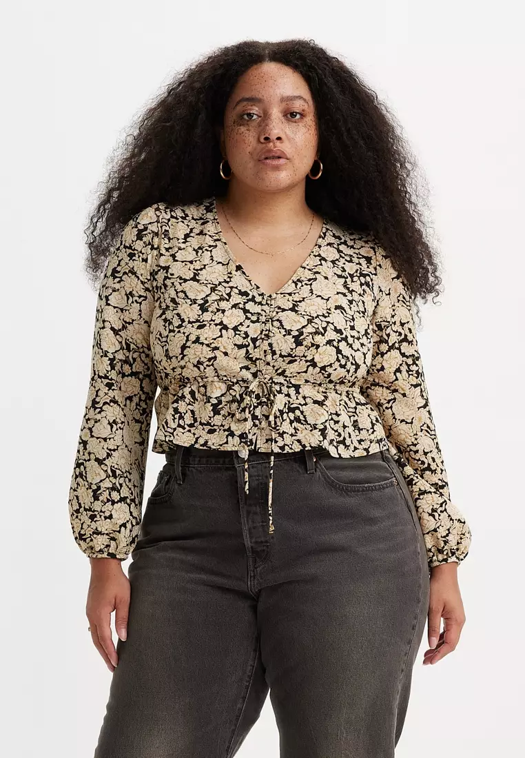 women's long sleeve levi top