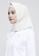 COTTON BEE white Hijab Segiempat Madame Square Diamond - Broken White A558BAABCE5375GS_2