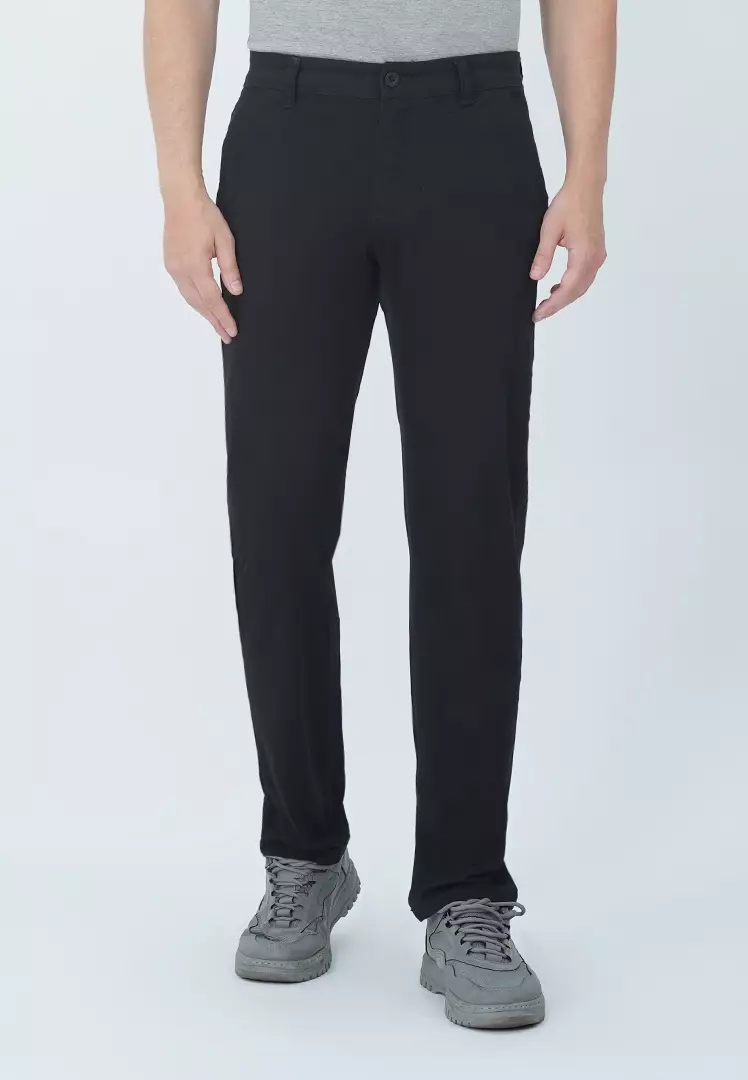 LGS - Celana Chinos - Double Pocket - Regular Fit - Hitam - CCT.502.S040.004.C
