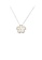 Glamorousky white 925 Sterling Silver Fashion Elegant Flower White Freshwater Pearl Pendant with Necklace 9780EAC0A10948GS_1