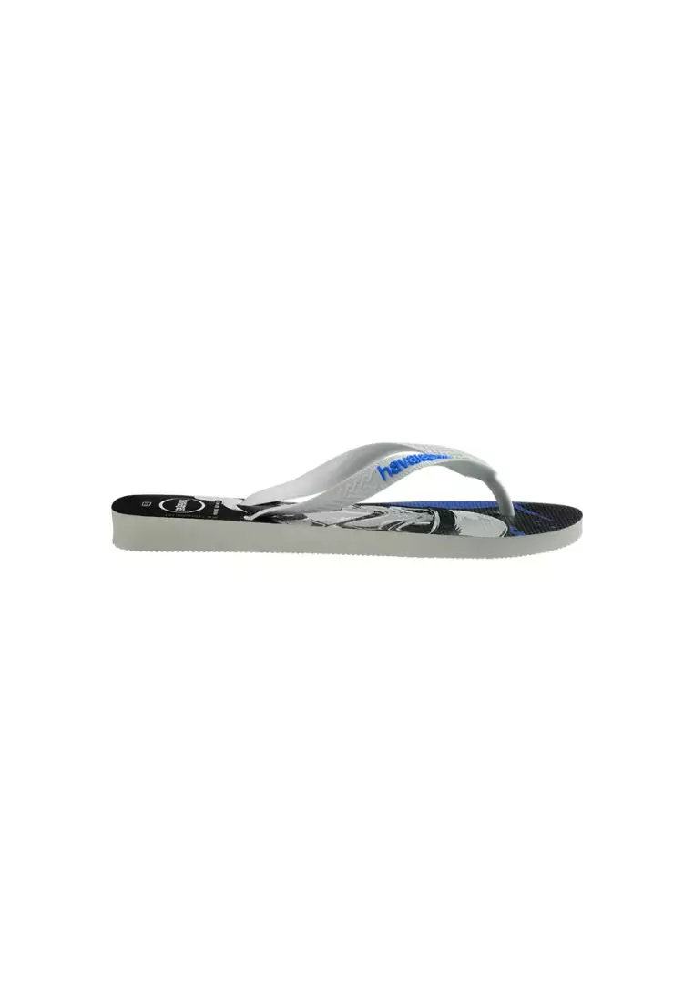 Kids Star Wars Flip Flops - White / Blue Star / White