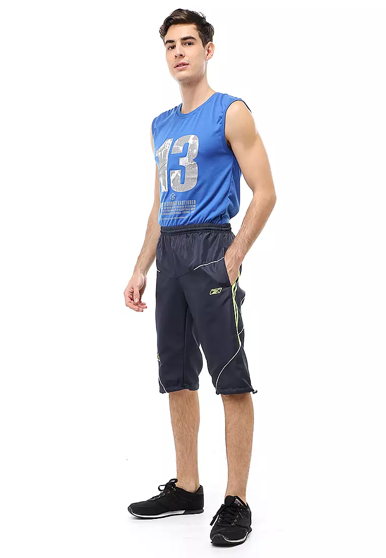 Yume Short Pants Celana Jogger Cycling Sport Pria 3/4 Material Micro Rib-Stop ORIGINAL - Black Green