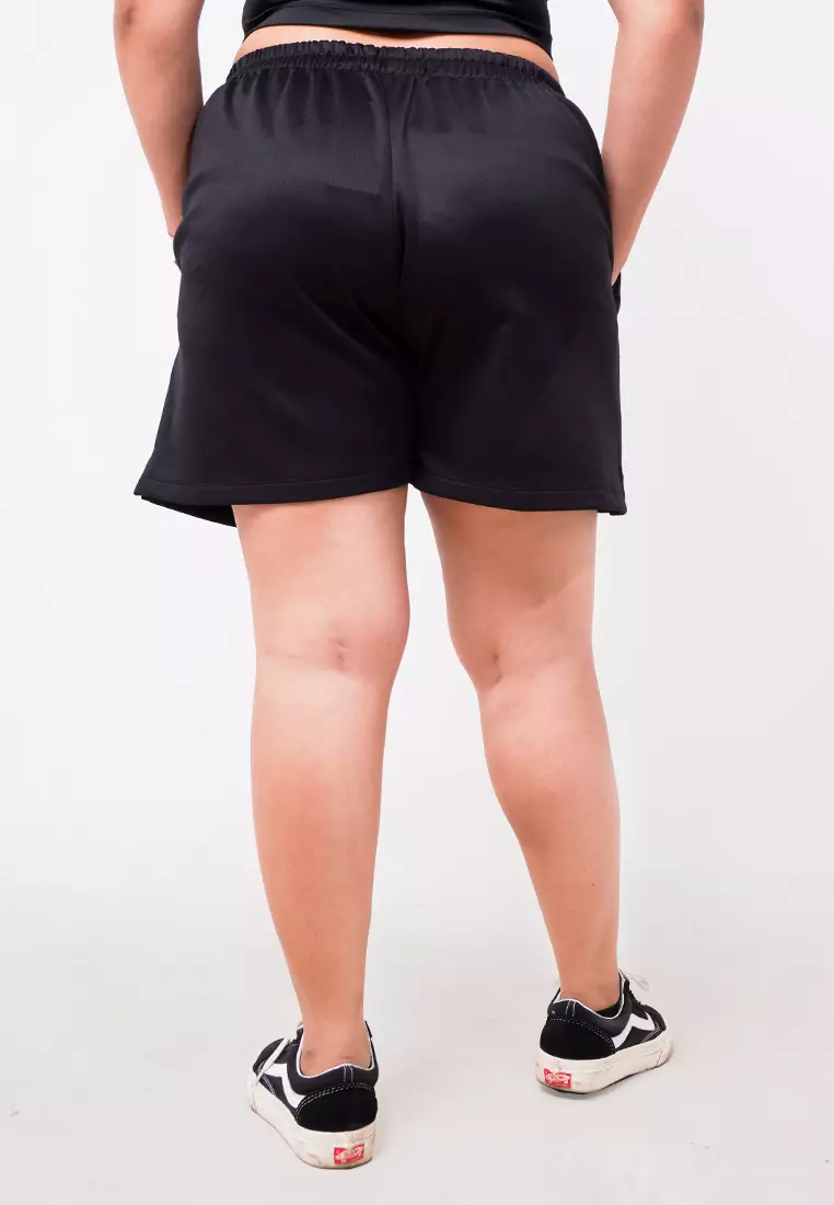 LC033 TDLA LBSH Short Celana Pendek Scuba Wanita Black