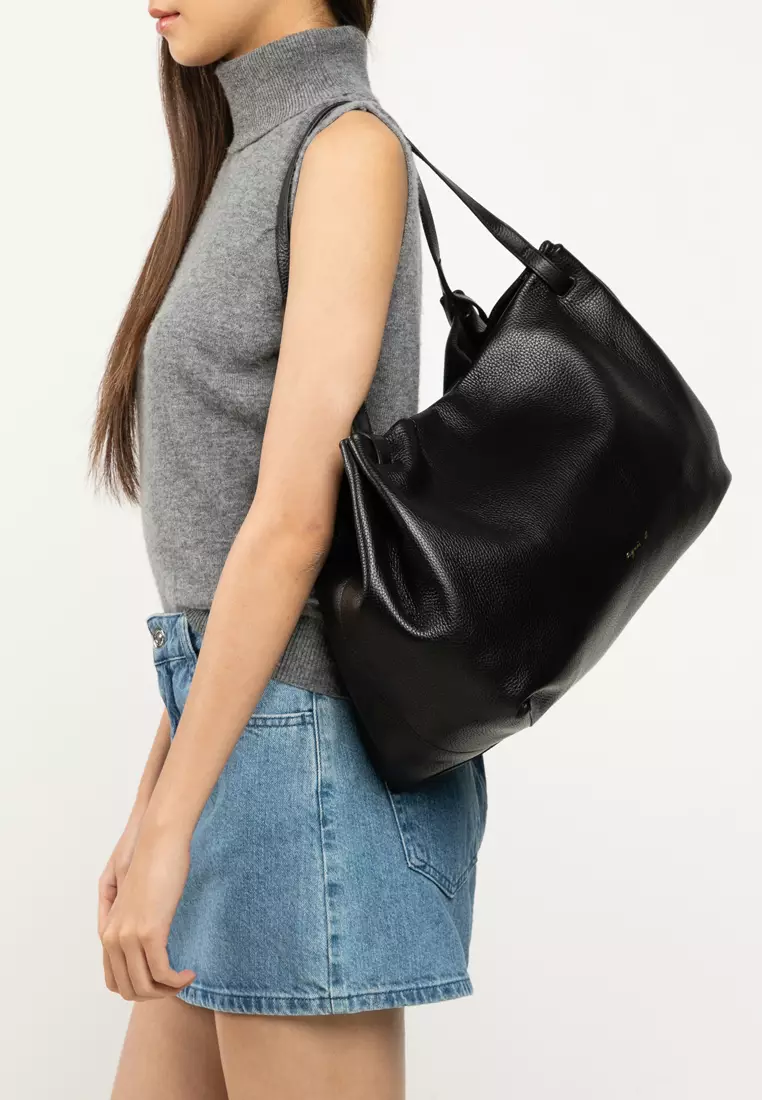Leather Shoulder Tote Bag