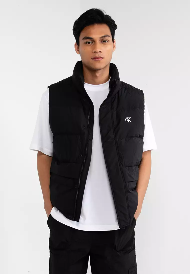 Calvin klein quilted outlet puffer vest