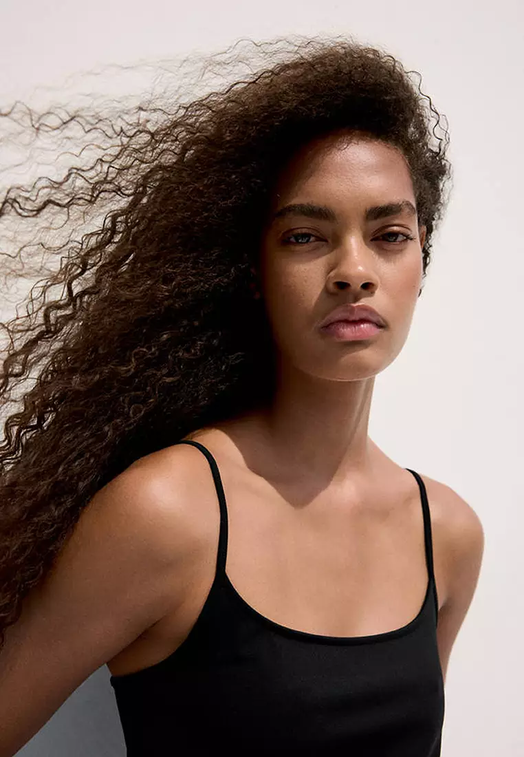 Fitted Top With Thin Straps