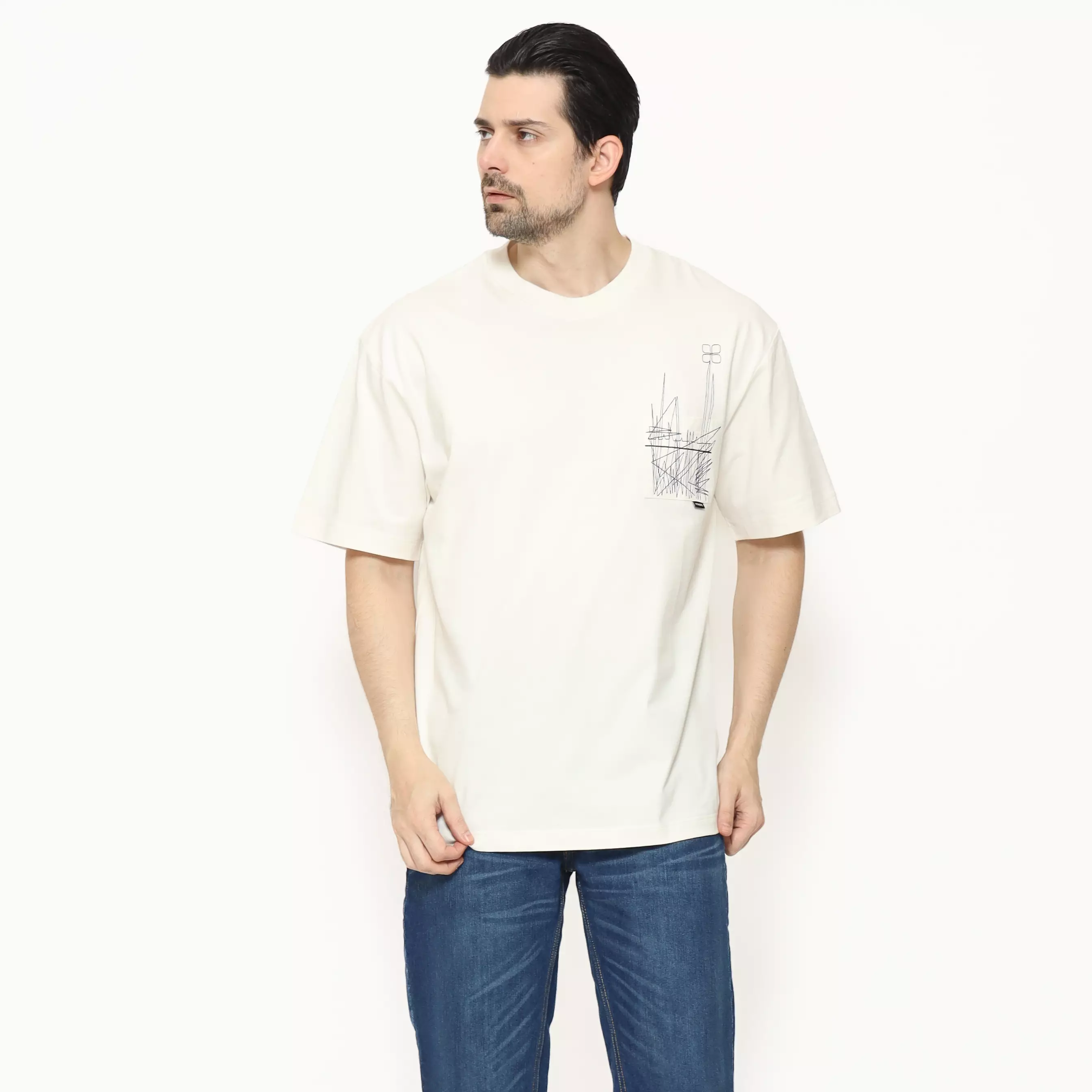 Insight Kaos lengan pendek Pria Juniper Oversize Planet Surf