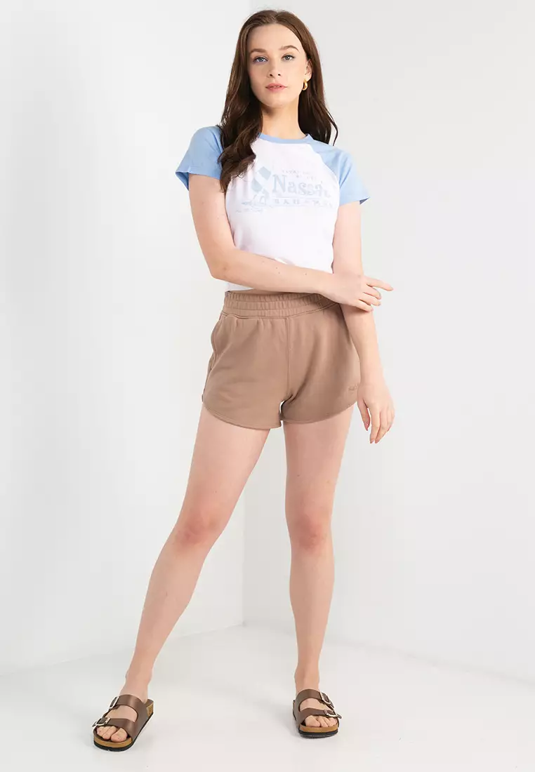 Hollister curved shop hem shorts