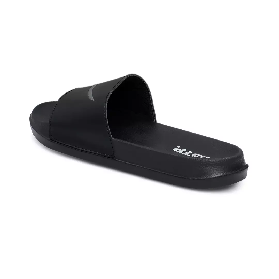 Soul Black Grey Sandal Pria Slide Footstep Footwear