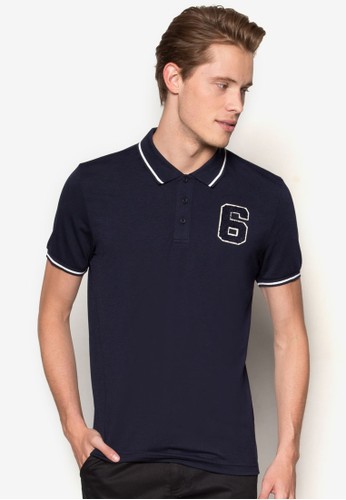 Number Patch Polo Shirt