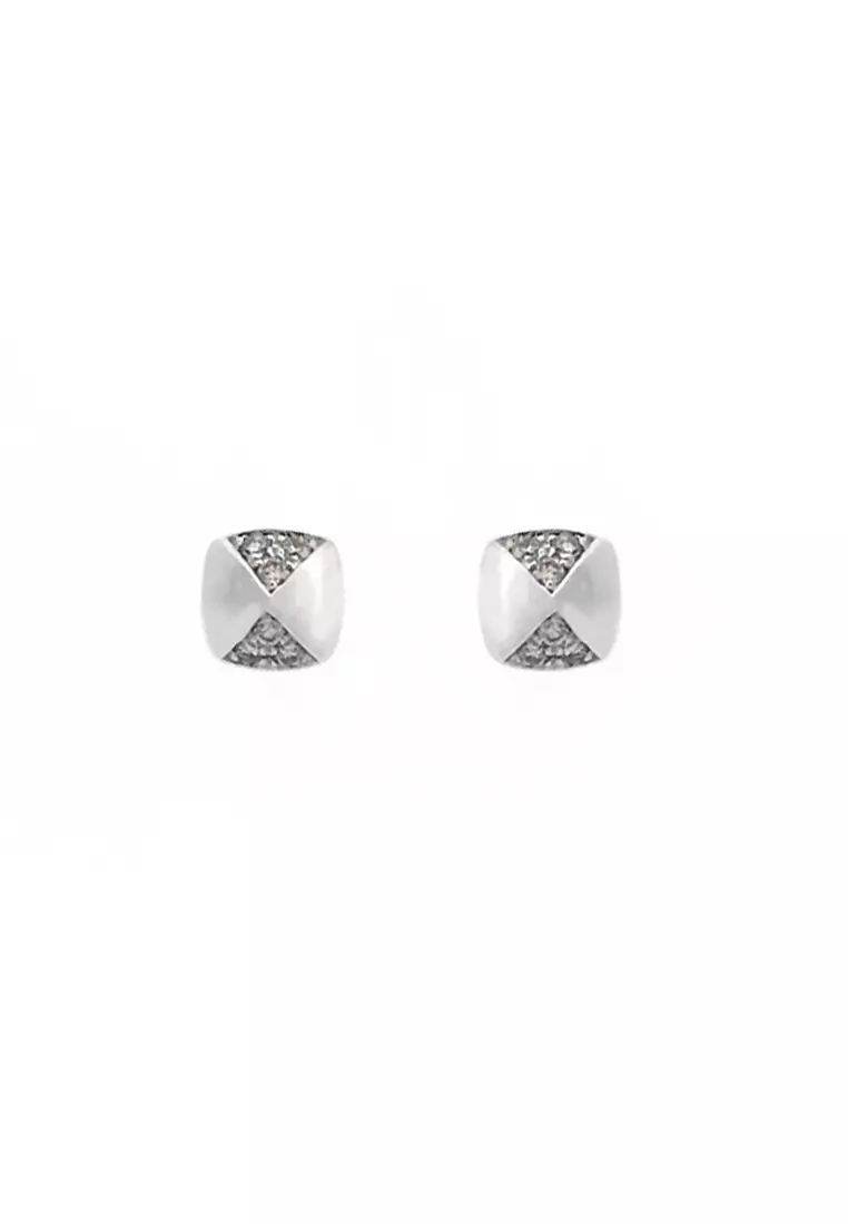 Buy Diamond Platinum Diamond Platinum Triangolo Diamond Ear
