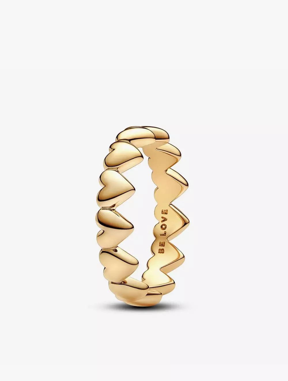 Hearts 14k gold-plated ring