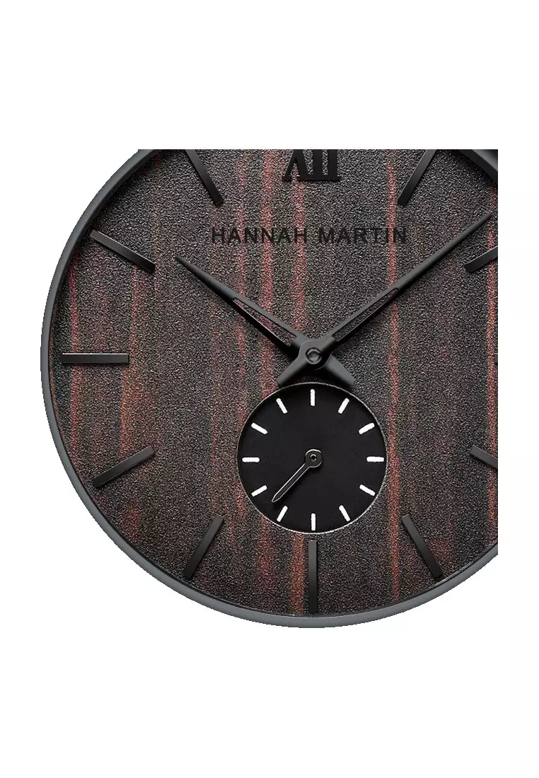 汉娜马丁木纹面男士商务手表 - 樱桃木