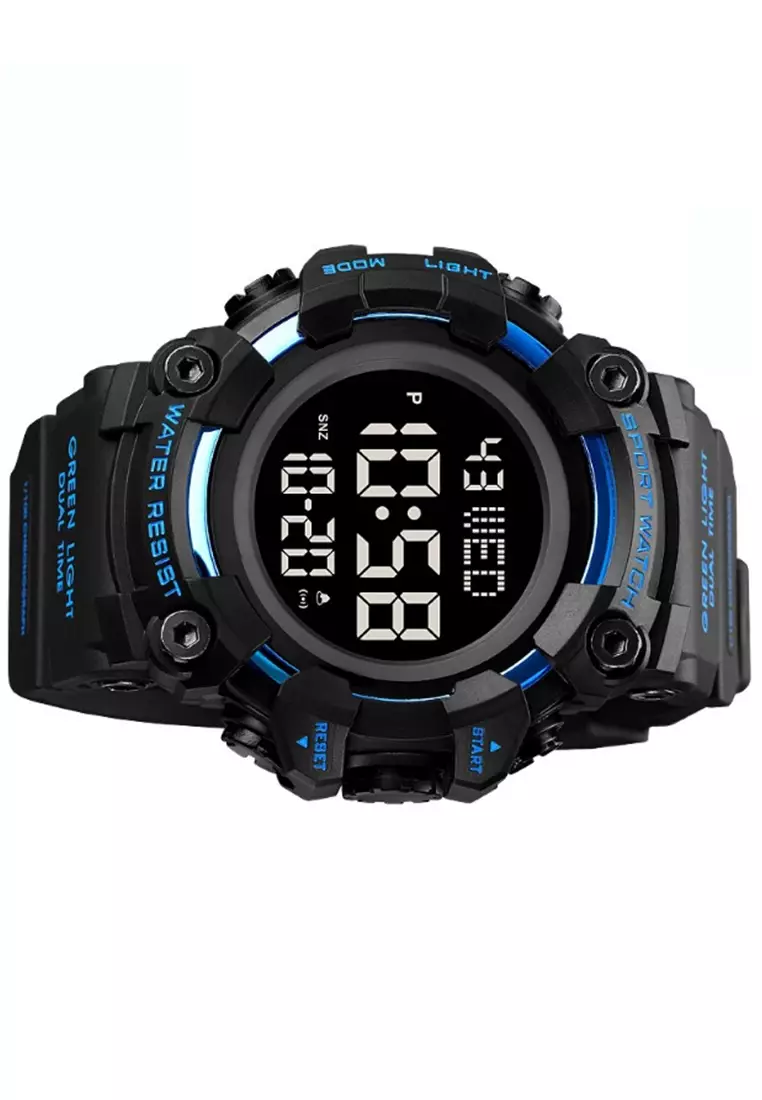 Jam Tangan Digital Pria Waterproof Many Function Strap Tali Material Silicon BL81 ORIGINAL