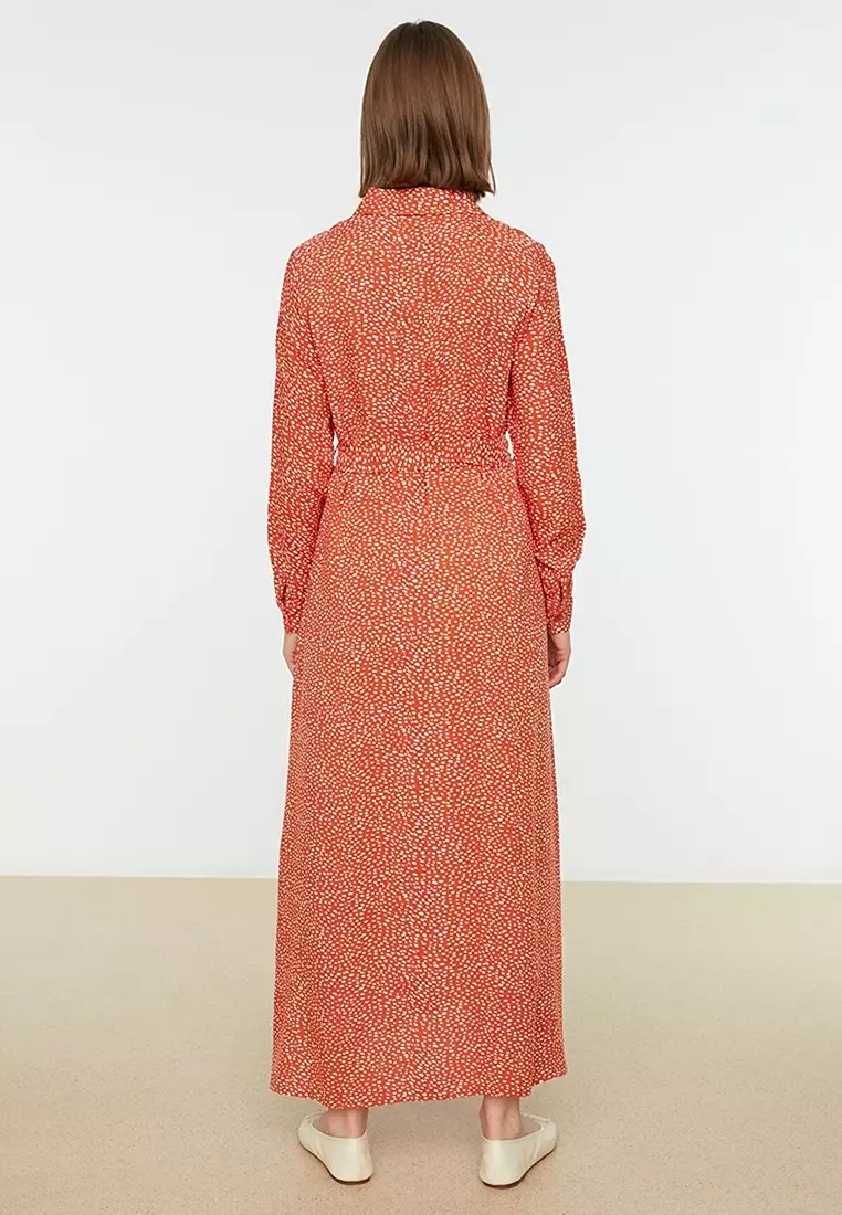 Topshop ditsy button shirt dress 2025