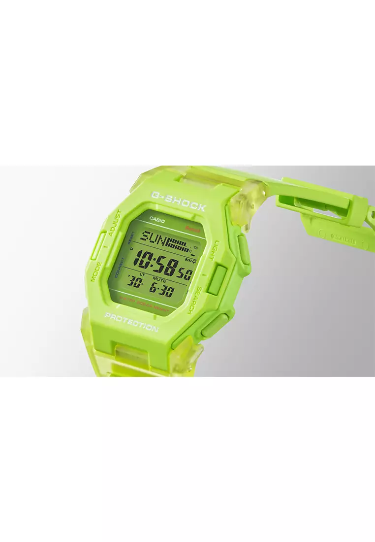 Casio G-Shock GD-B500S-3D Lime Green Resin Band - Jam Tangan Digital Pria