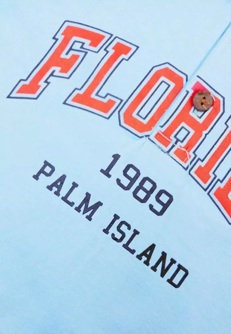 Wakakids Baju Anak Laki Laki Atasan Kaos Kerah Polo Shirt Motif Florida 4190 Merah