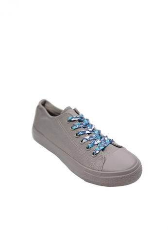 BENCH grey Lace Up Sneakers B22BCSH850C7E8GS_1