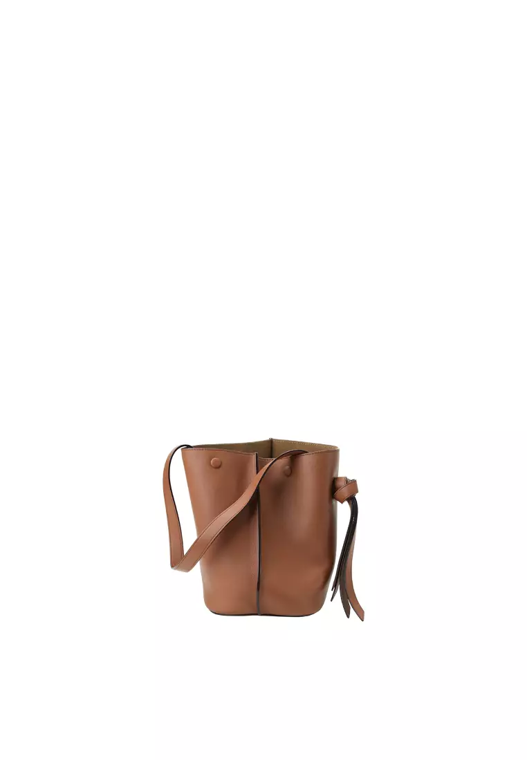 ORUKAMI Knot Bucket Bag Small - Caramel