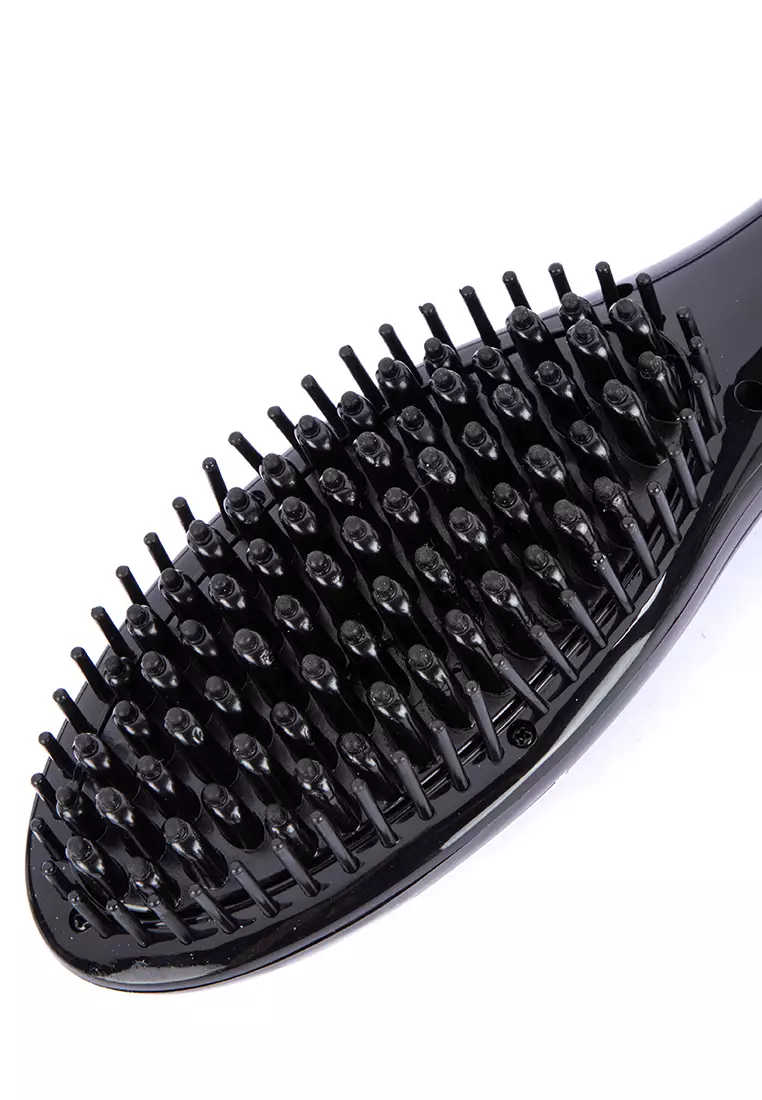 Buy W Elite LCD Tourmaline Hair Brush Straightener 2024 Online ZALORA