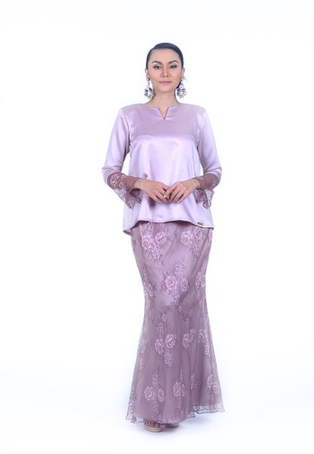 Kurung Kedah Lace from Rumah Kebaya Bangsar in Pink and Purple